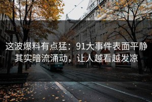 这波爆料有点猛：91大事件表面平静其实暗流涌动，让人越看越发凉