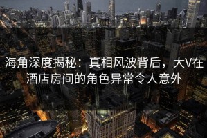 海角深度揭秘：真相风波背后，大V在酒店房间的角色异常令人意外